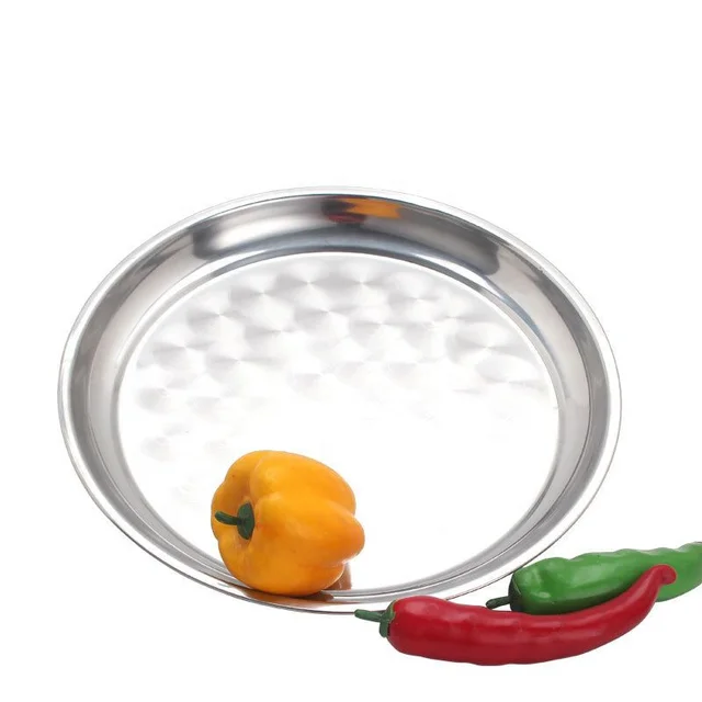 Bandeja Redonda acero Inox 30 cm