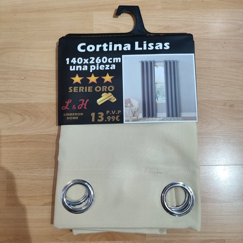 Cortina tela lisa