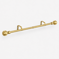 Barra de cortina color dorado extensible y ajustable