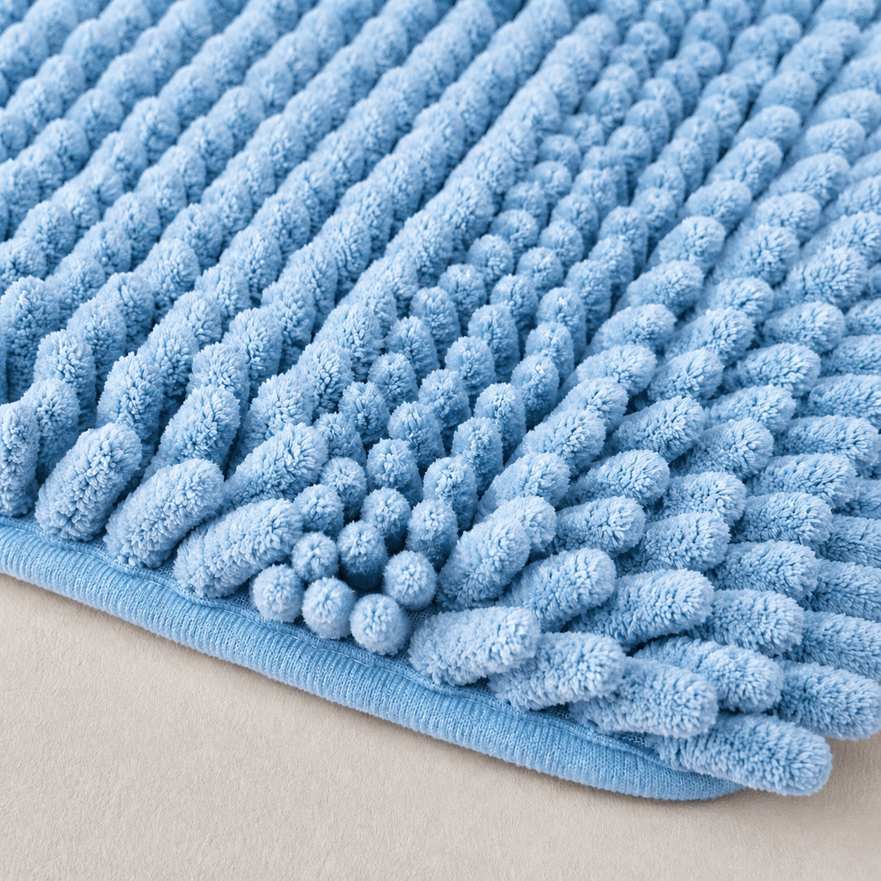Alfombra de baño color azul 45x65 cm