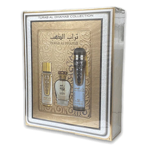 Turab Al DhahabJuego de regalo de 3 piezas Colección Ard Al Zaafaran