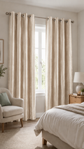 Cortina tela de terciopelo 140 x 260 cm Beige