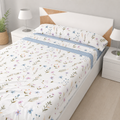 Juego de sábanas 3 piezas microfibra Brisa Azul