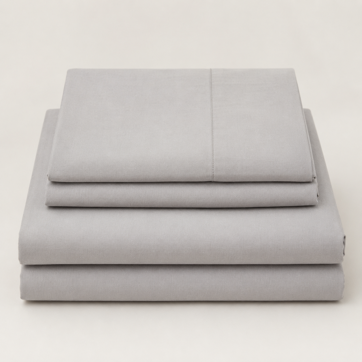 Juego de sabanas 100% algodón modelo nature gris