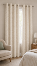 Cortina de tela florencia Crema 140 x 260 cm