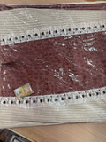 Funda de cajín color beige crema  45x45 cm