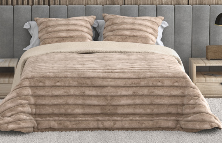 Edredon Acolchado Jacquard Sherpa