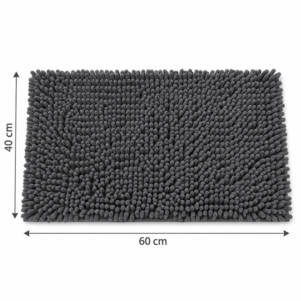 Alfombra de Baño de Chenilla 40 × 60 cm con  Antideslizante