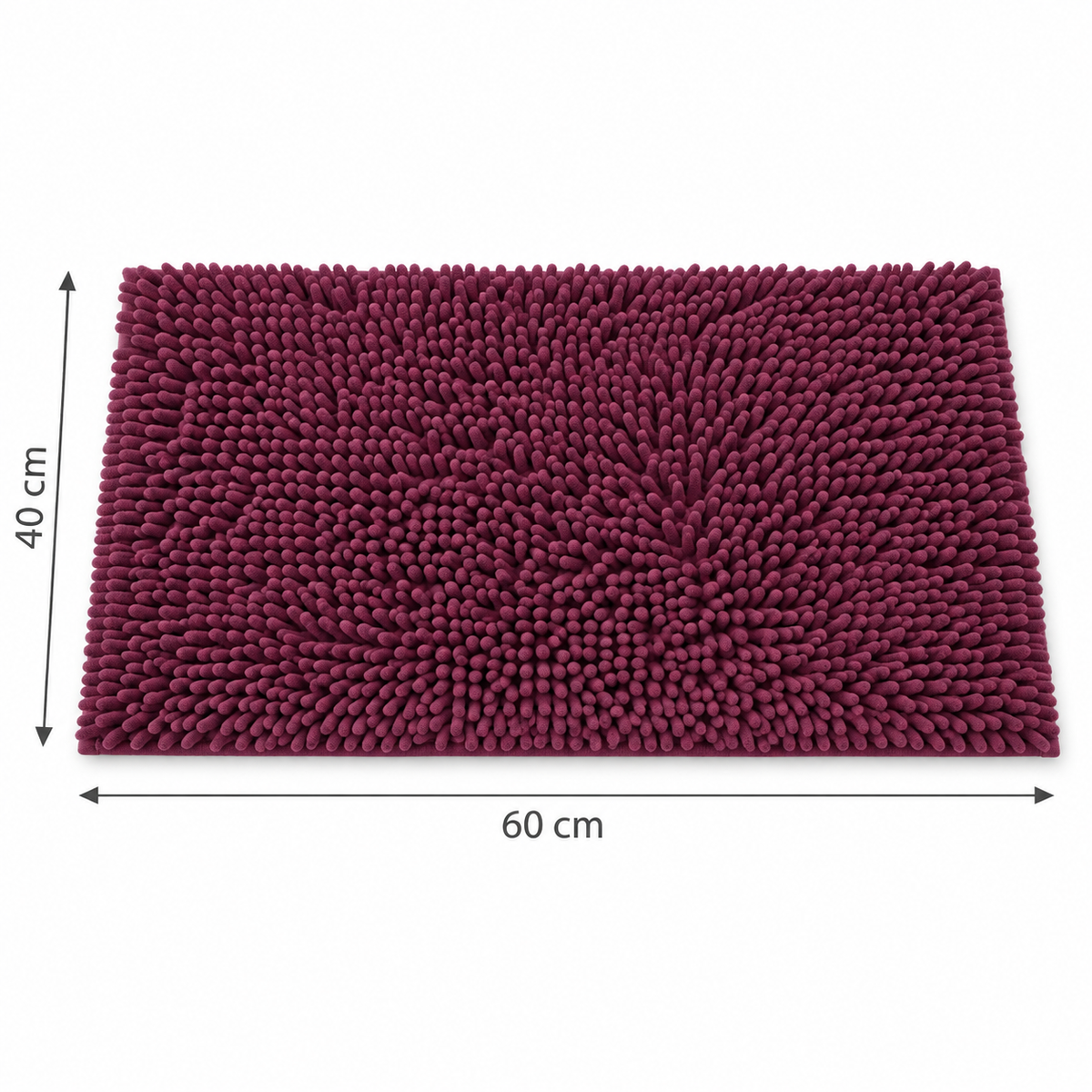 Alfombra de Baño de Chenilla 40 × 60 cm con  Antideslizante