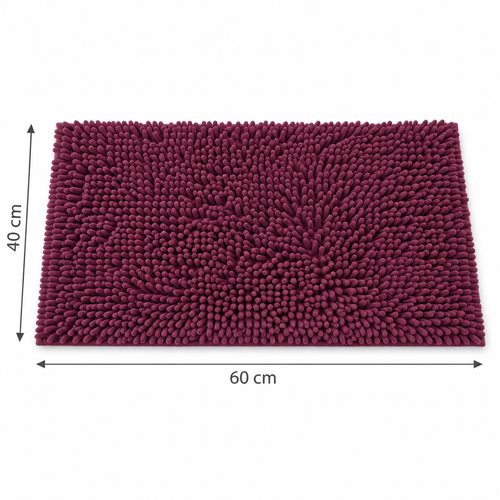 Alfombra de Baño de Chenilla 40 × 60 cm con  Antideslizante
