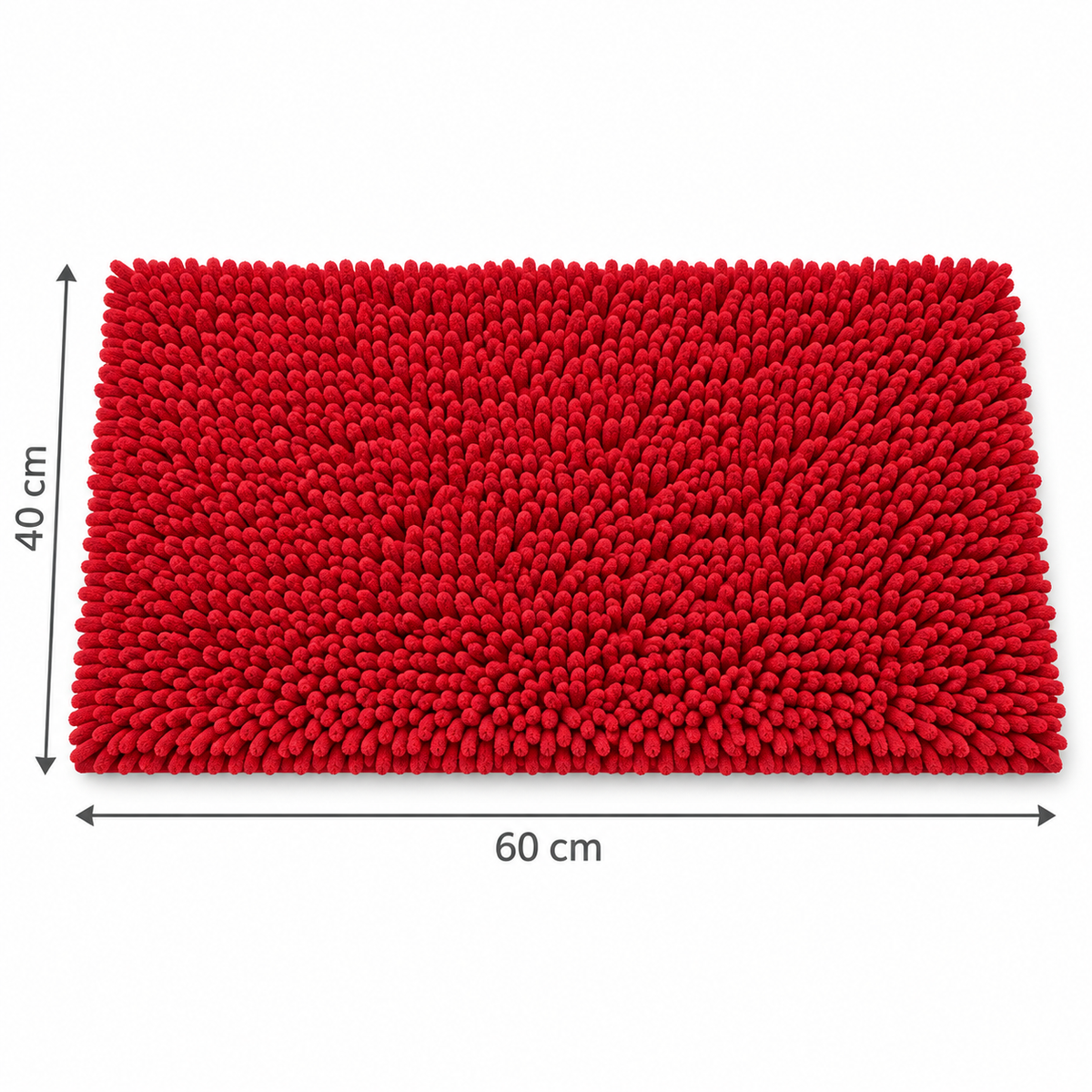 Alfombra de Baño de Chenilla 40 × 60 cm con  Antideslizante
