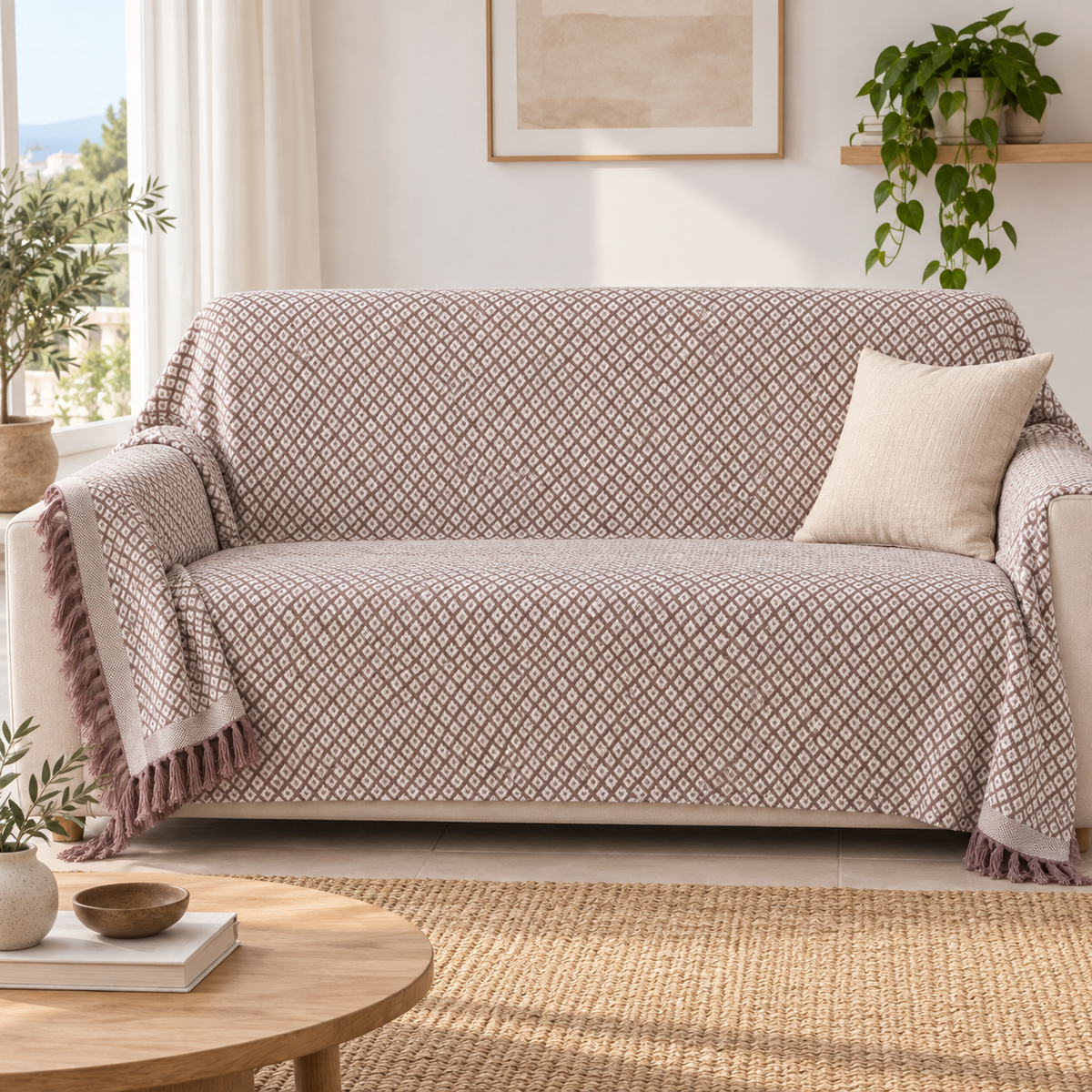 Colcha Multiusos 230 × 260 cm para Cama y Sofá