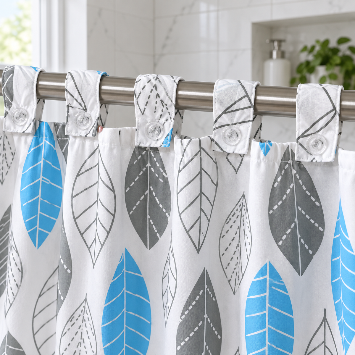 Cortina baño estampada 180x200 cm