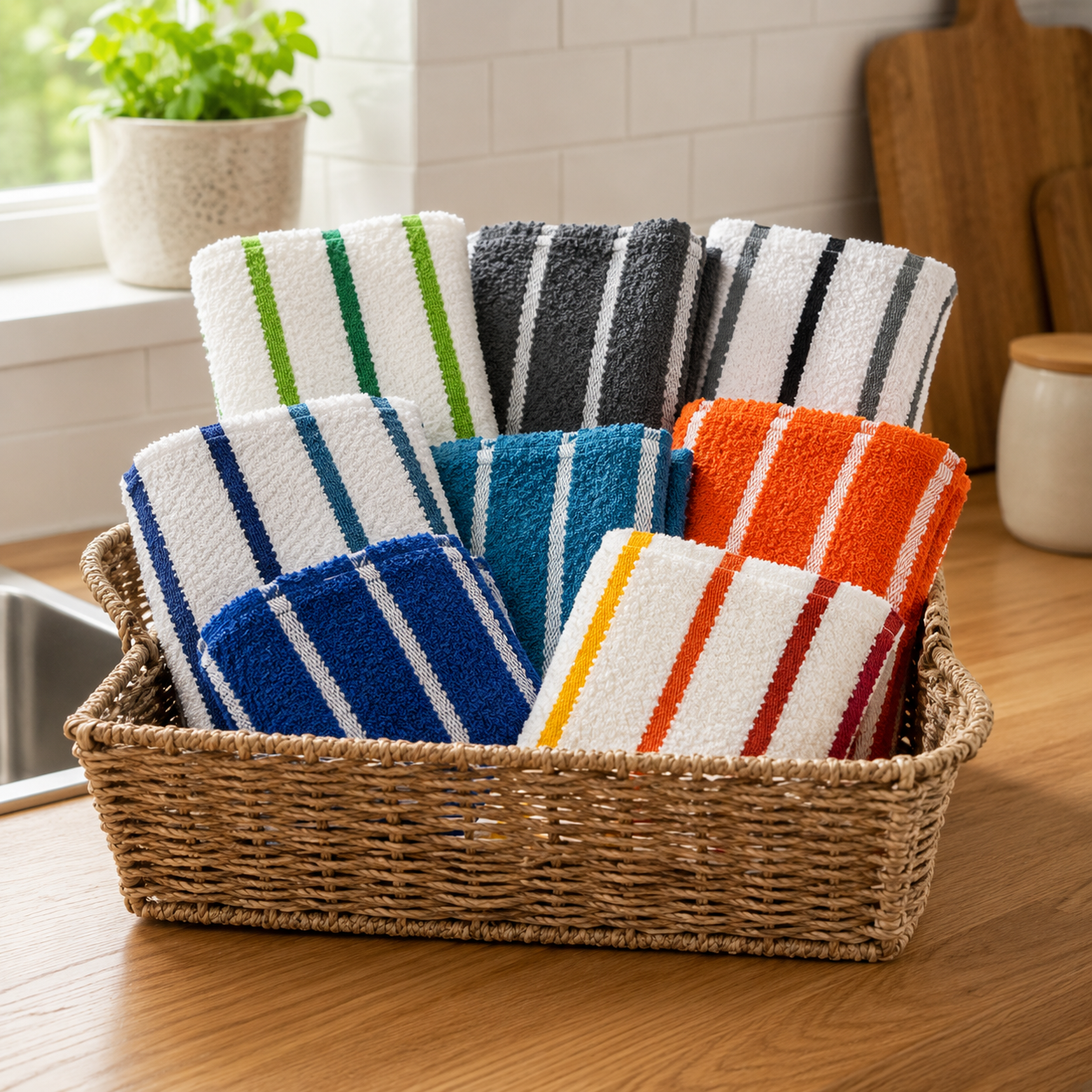 Pack de 6 Paños de Cocina 50x50 cm