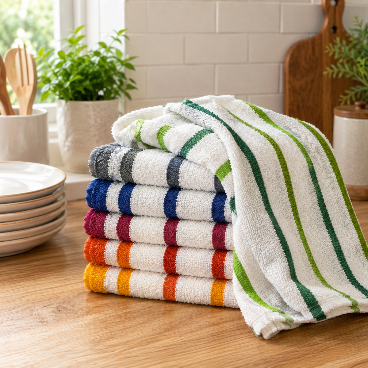 Pack de 6 Paños de Cocina 50x50 cm