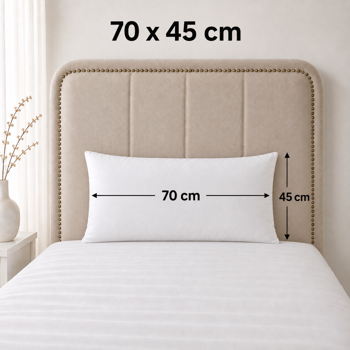 Protector de Almohada Impermeable con Cremallera, Exterior 100% Algodón, Transpirable y Antiácaros