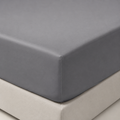 Sábana bajera gris ajustable 50% algodón