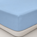 Sábana bajera celeste ajustable 50% algodón