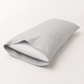 Funda de almohada gris claro 50% algodón