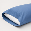 Funda de almohada azul 50% algodón