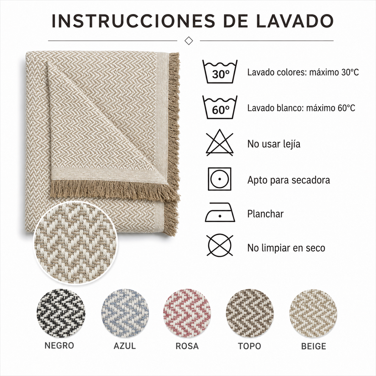Colcha Multiusos 230 × 260 cm para Cama y Sofá