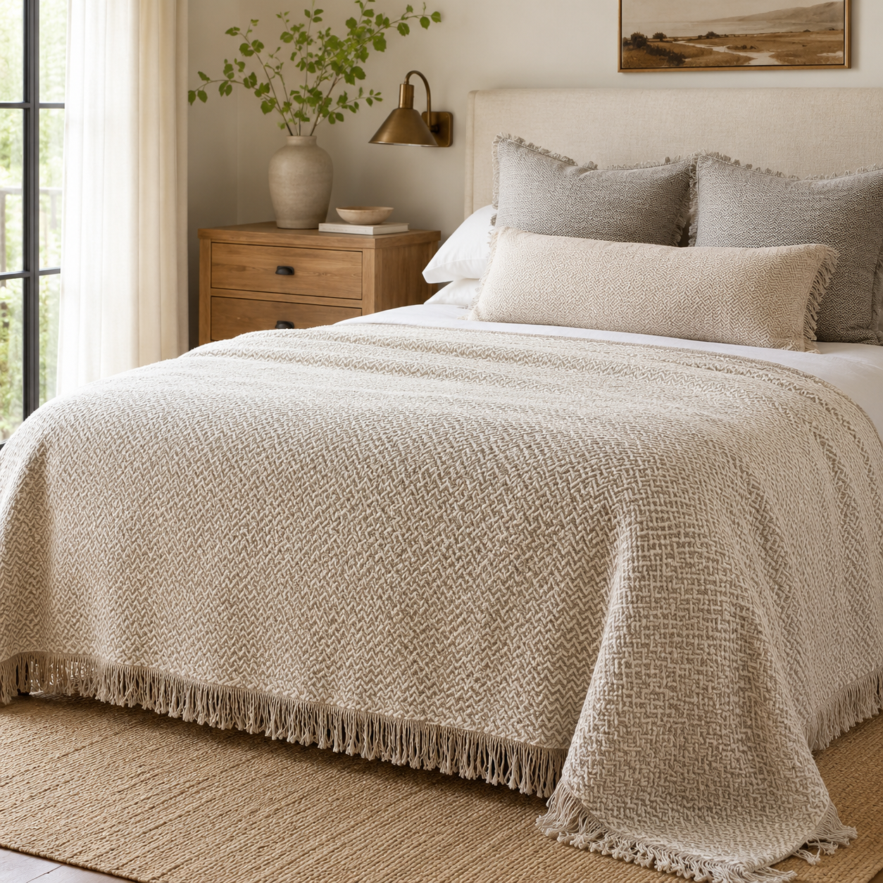 Colcha Multiusos 230 × 260 cm para Cama y Sofá