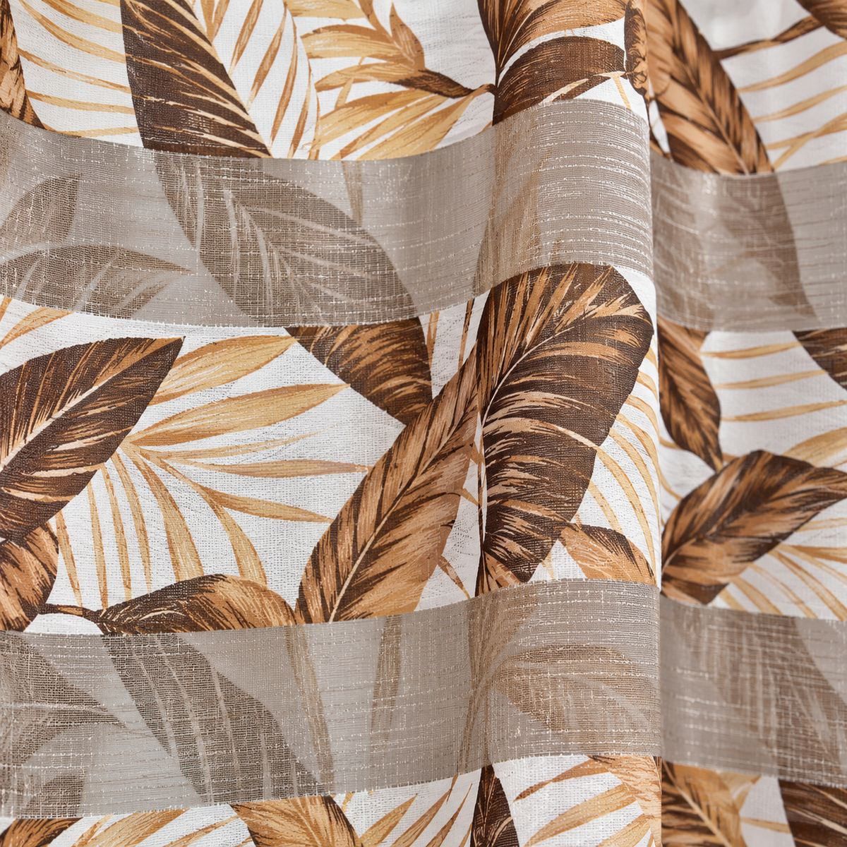 Cortina visillo tropical beige 140x260 cm