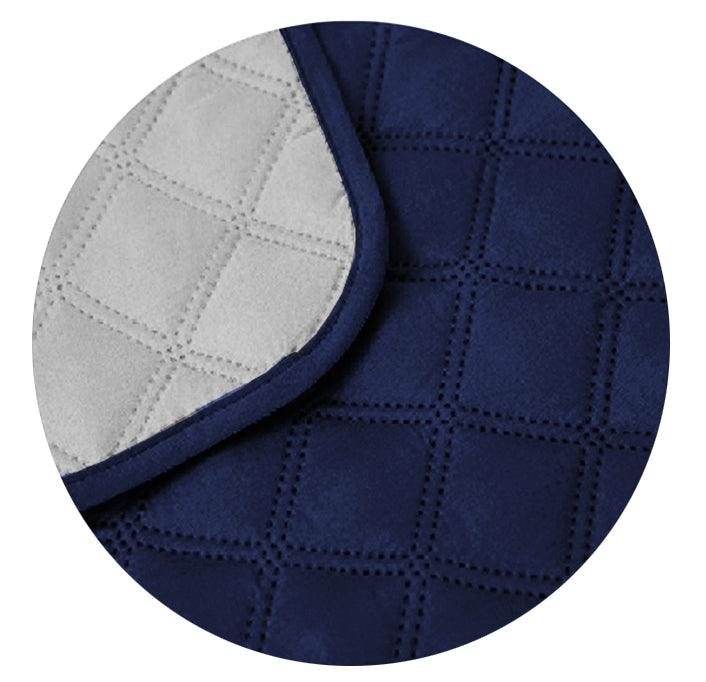 Cubre Sofá Azul/Gris Reversible