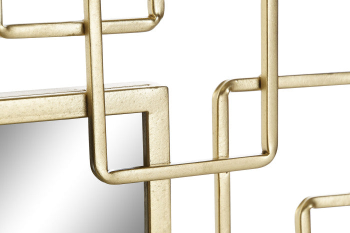 ESPEJO METAL ESPEJO 40,5X2,5X40,5 DORADO