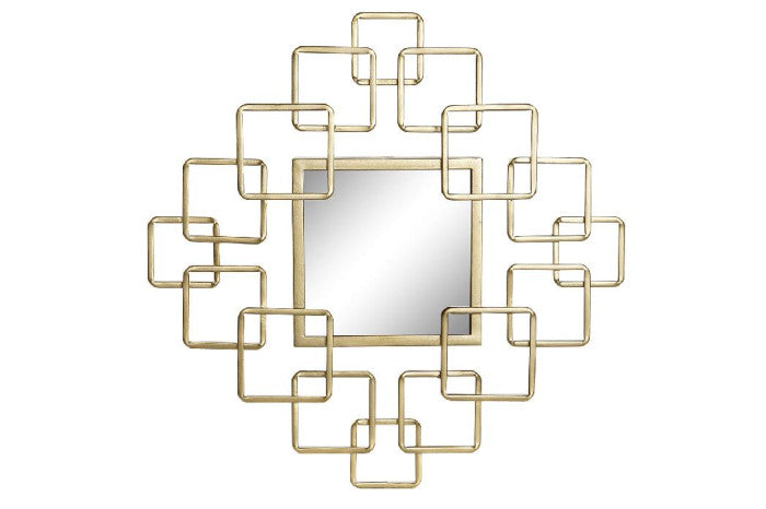 ESPEJO METAL ESPEJO 40,5X2,5X40,5 DORADO