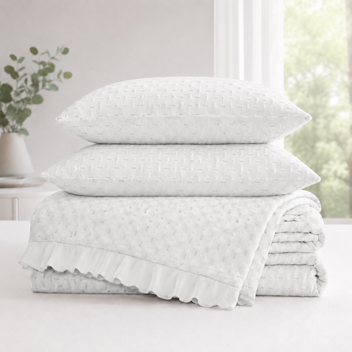 Colcha Bouti Dina Color Blanco