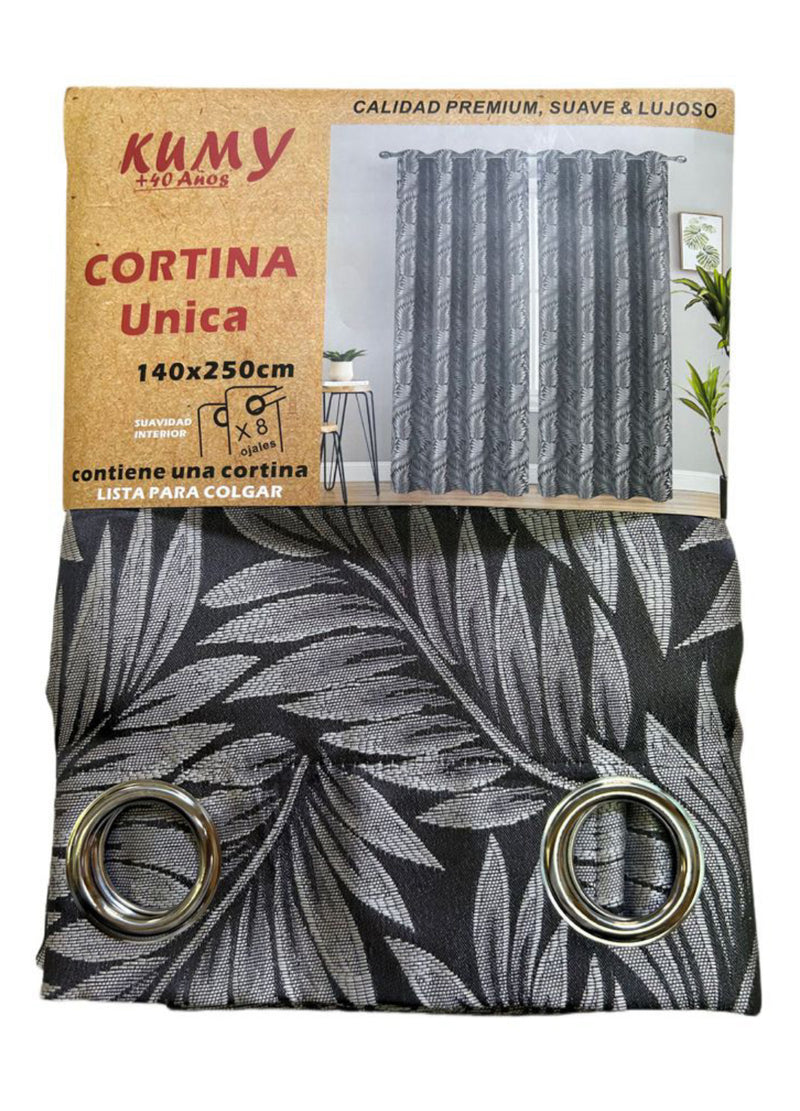 Cortina De Tela Hojas 140 x 250 cm