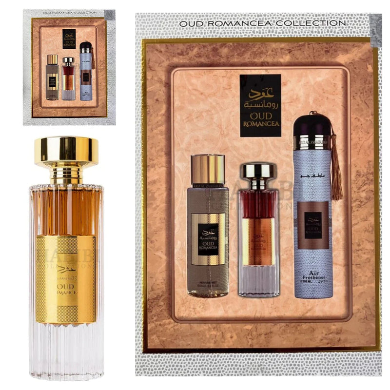 Oud Romancea Set de regalo de 3 piezas Colección Ard al Zaafaran