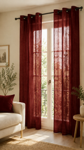 Cortina visillo granate 140x260 cm