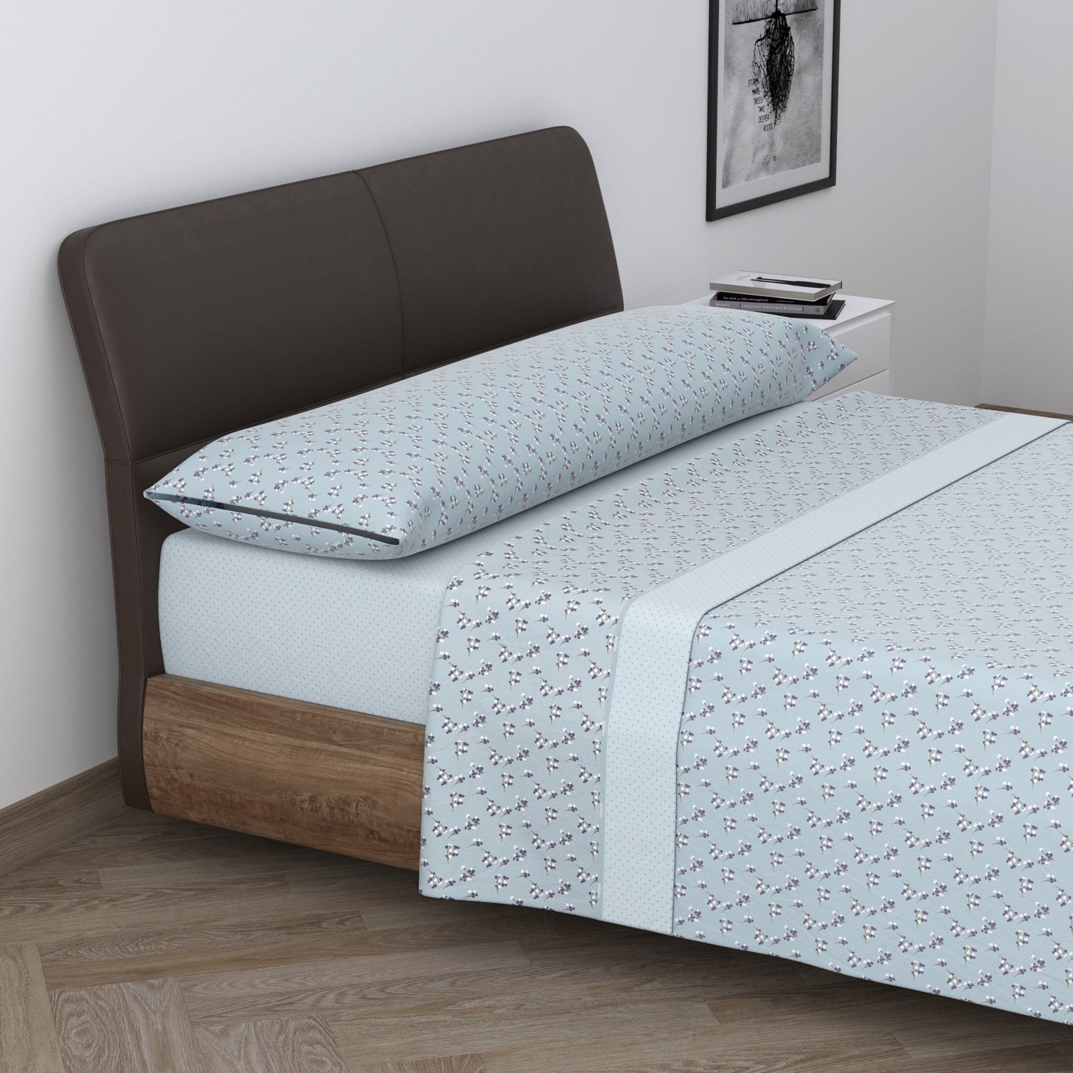 Juego De Sabanas Estampadas Santi 50% Algodón
