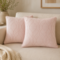 Funda De cajín Jacquard Color Rosa 45x45 cm