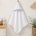 Capa De Baño Para Bebe Color Azul 100% Algodón