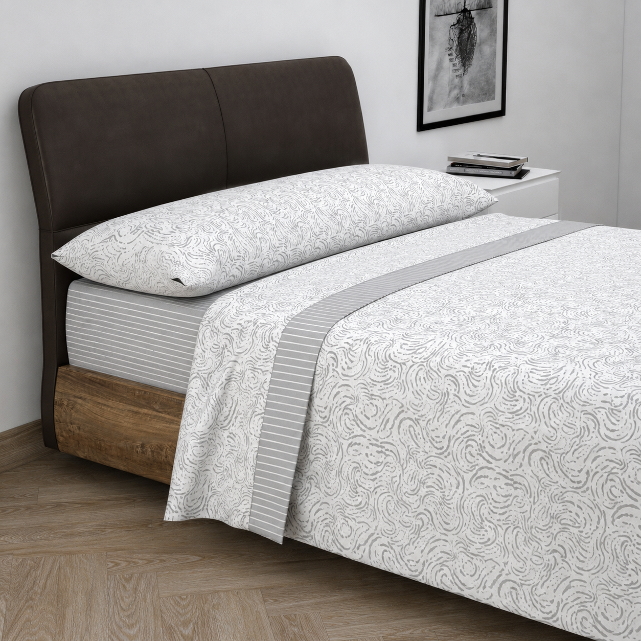 Juego De Sabanas Estampadas Gabriel 50% Algodón