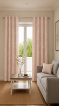 Cortina de tela 140 x 260 cm rosa palo