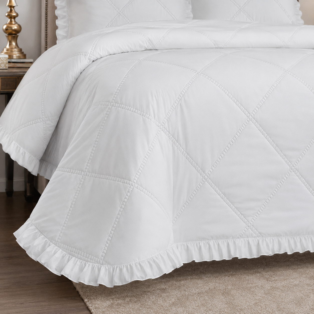 Colcha nina color blanco