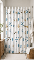 Cortina baño estampada 180x200 cm
