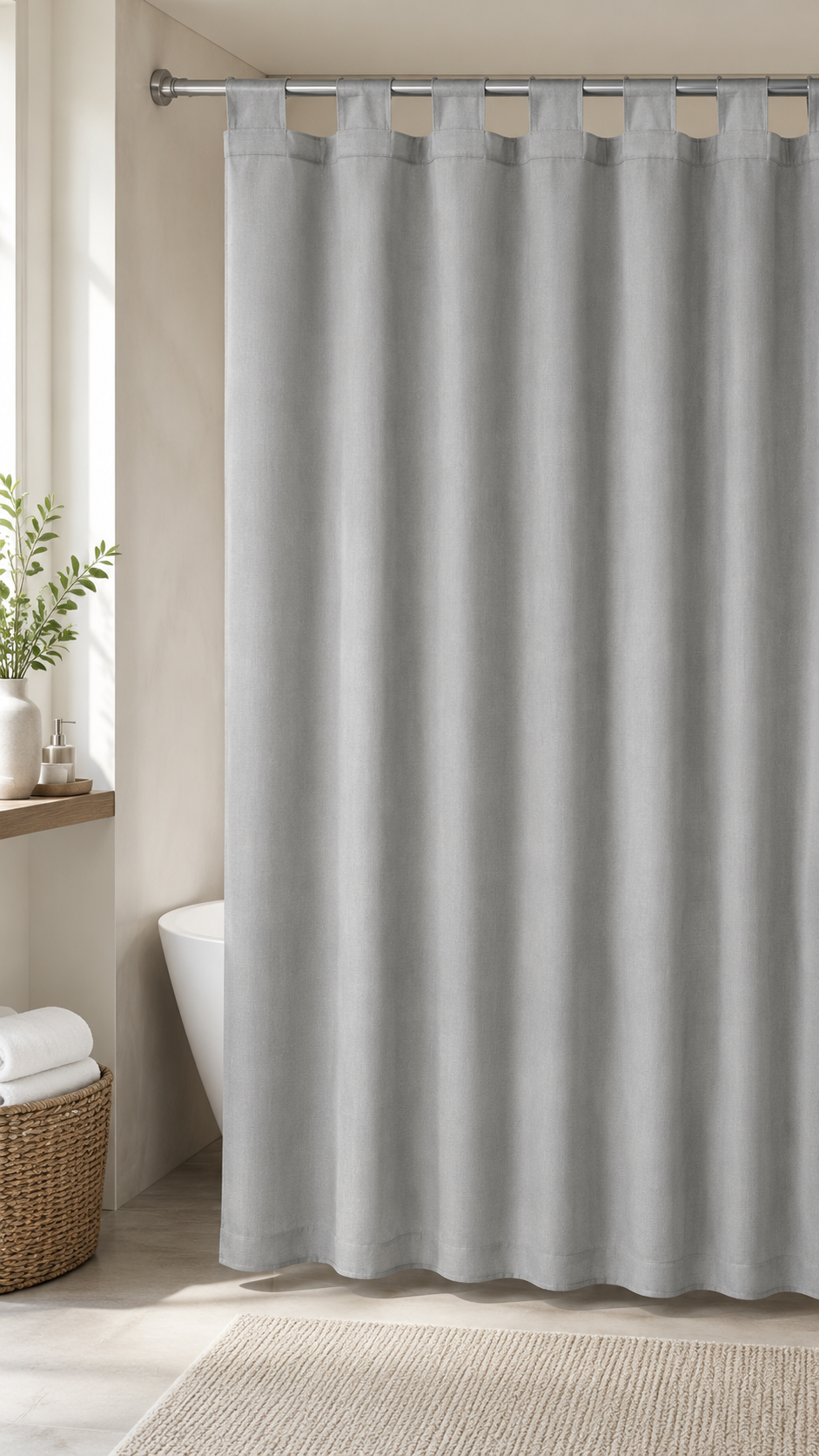 Cortina baño estampada 180x200 cm