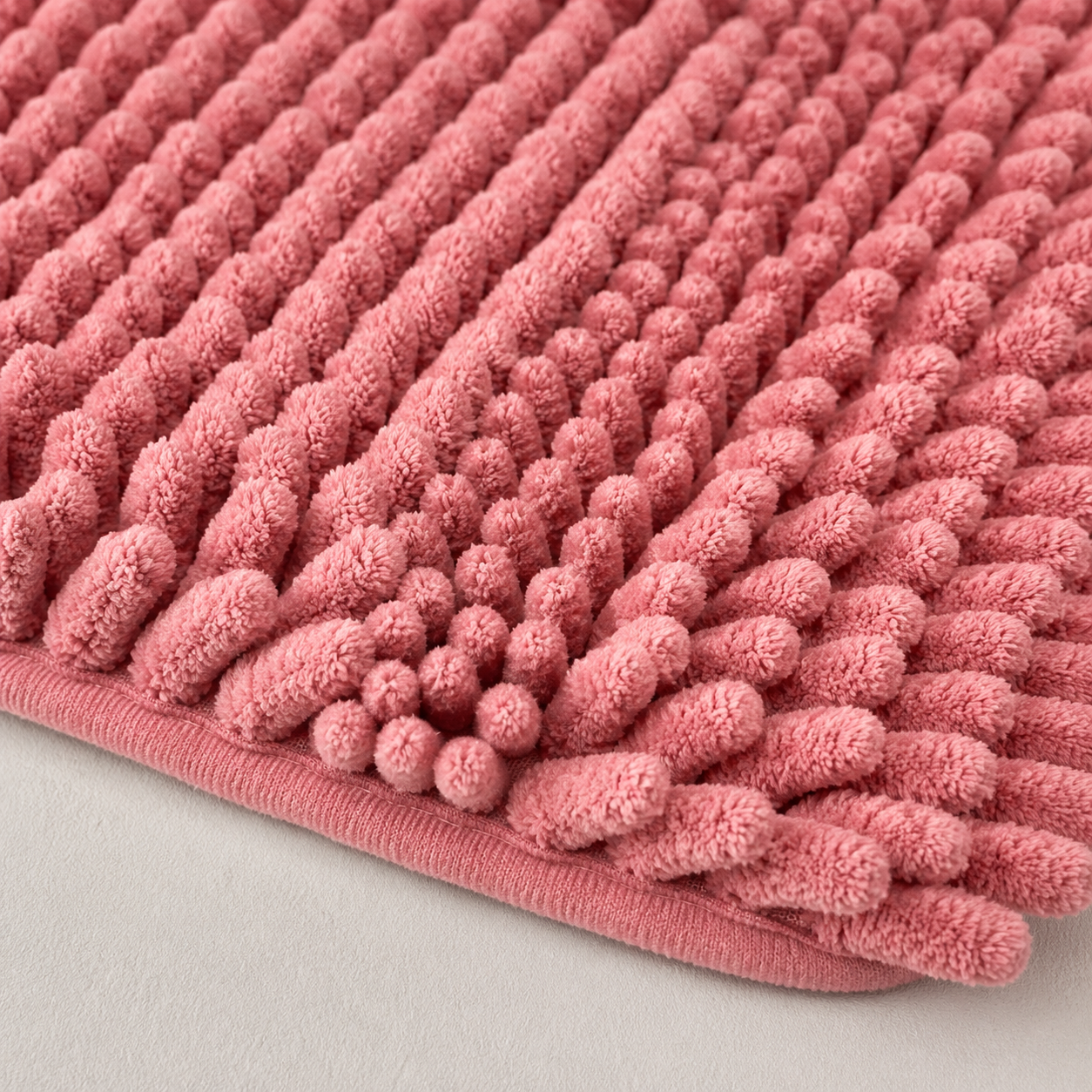Alfombra de baño color rosa 45x65 cm
