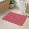 Alfombra de baño color rosa 45x65 cm