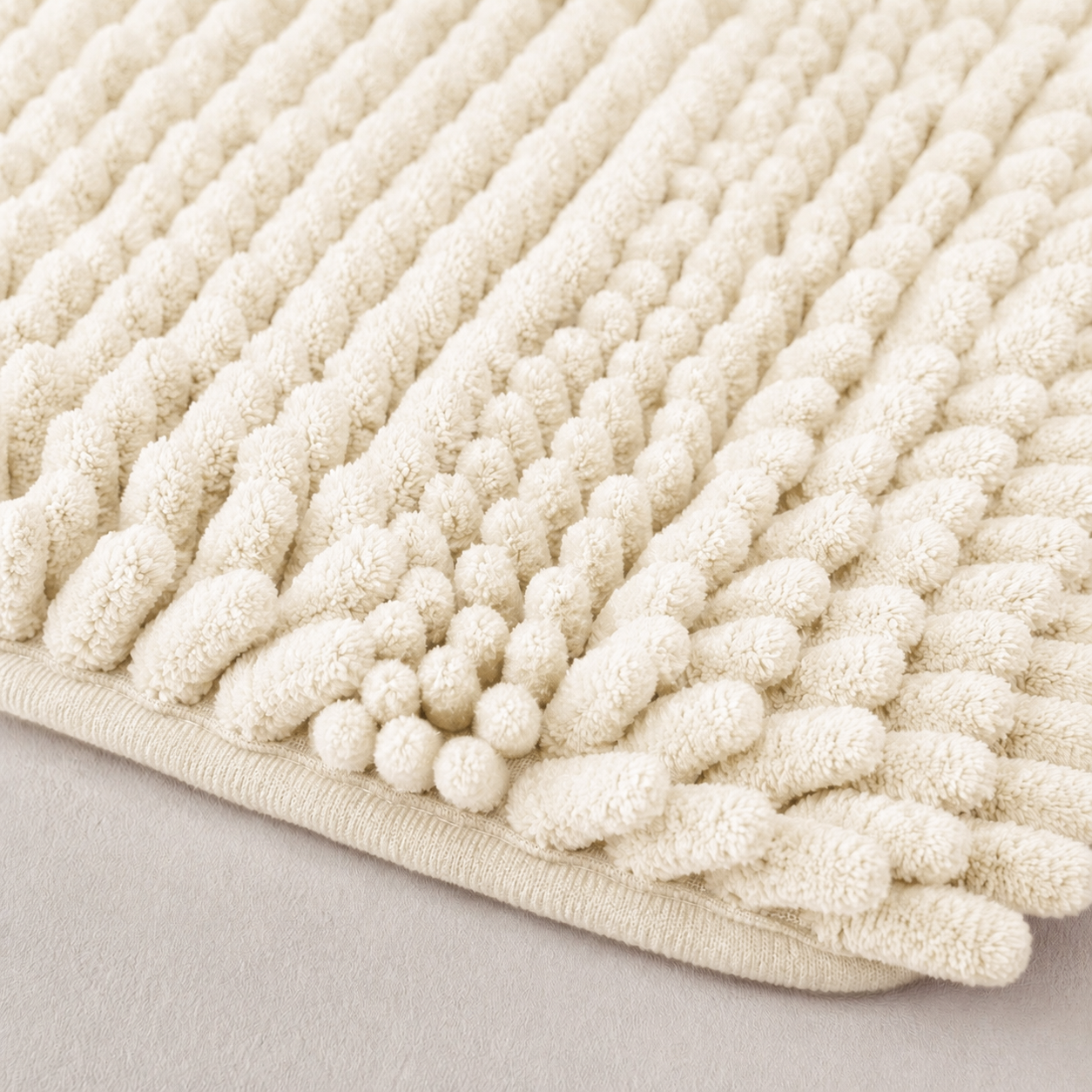 Alfombra de baño color Crema 45x65 cm