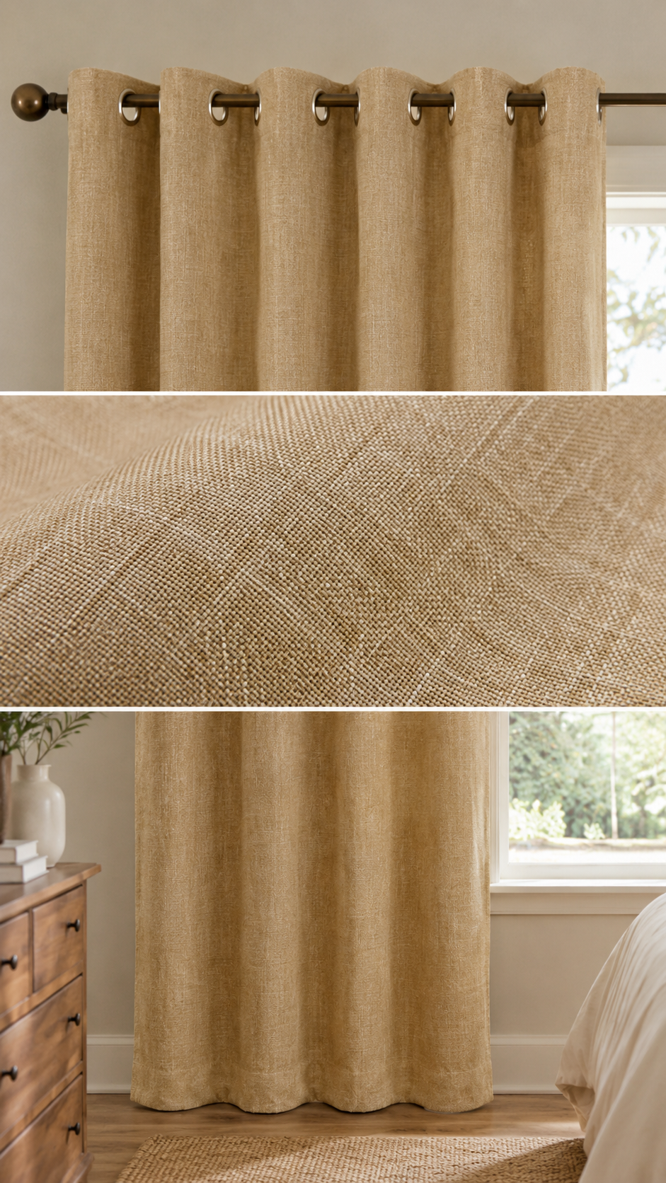 Cortina tela lino 140x260 cm