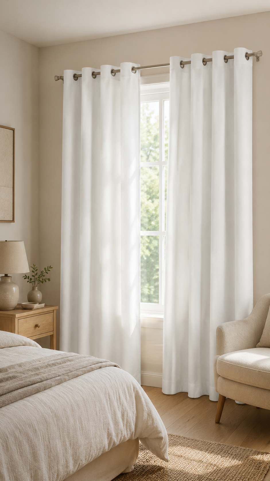 Cortina tela lino 140x260 cm