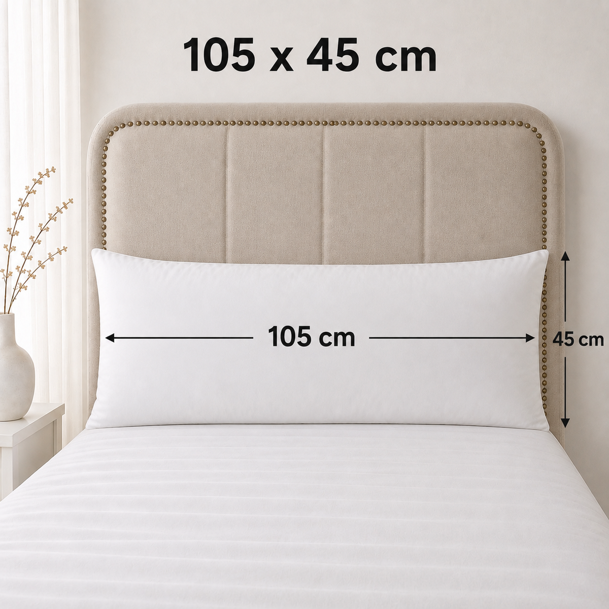 Protector de Almohada Impermeable con Cremallera, Exterior 100% Algodón, Transpirable y Antiácaros