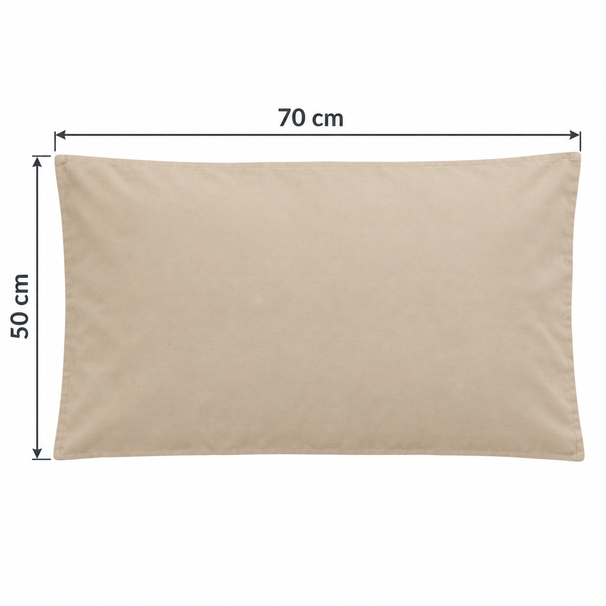 2 Fundas de almohada 50x75 cm 100% algodón