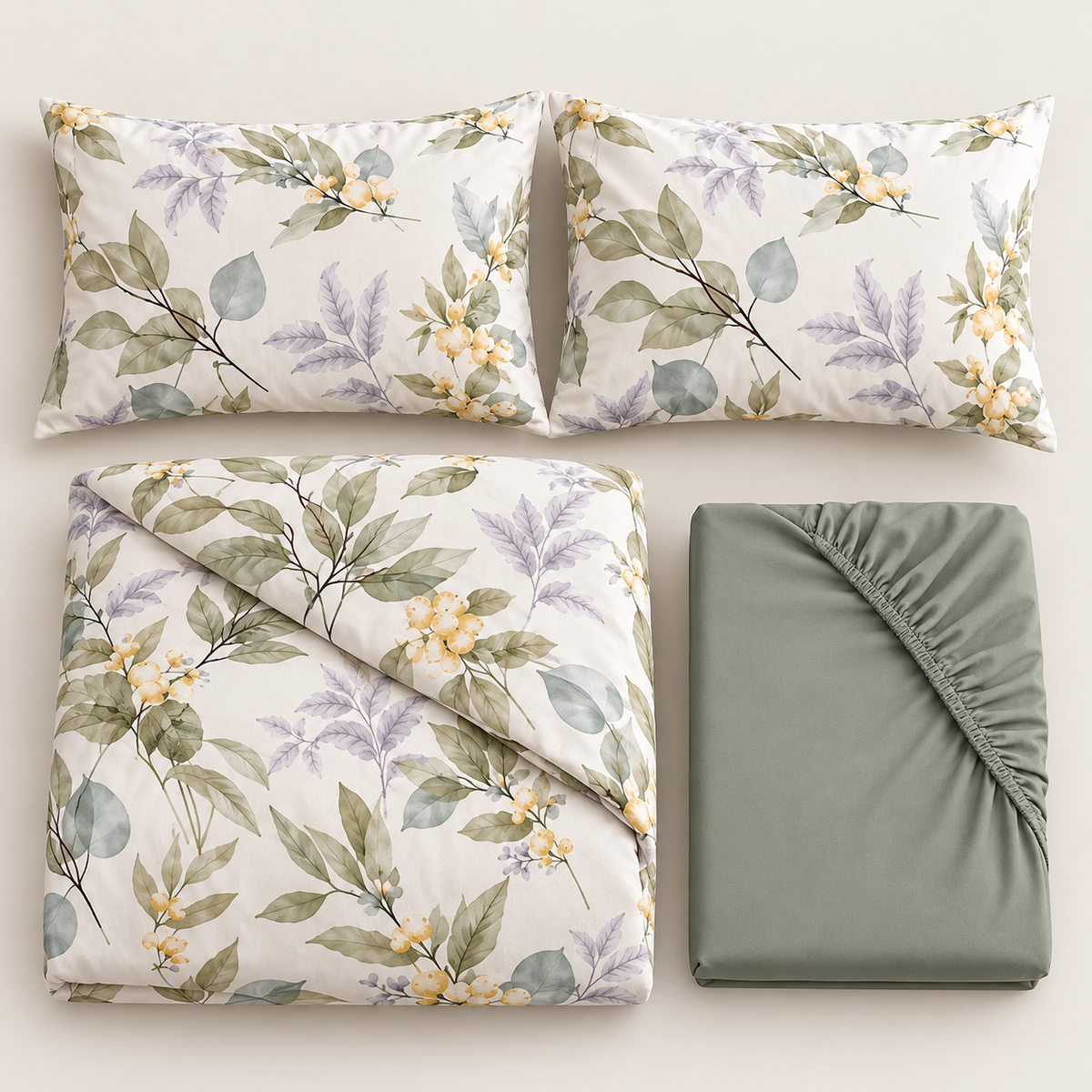 Juego de funda nórdica 4 pieza estampada